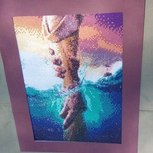 Christian 5D diamond painting finished handmade Jesus saves